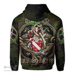 ScotsTee Shop Irish Howard Coat of Arms Irish Hoodie Family Crest Irish Is My Root Hoodie