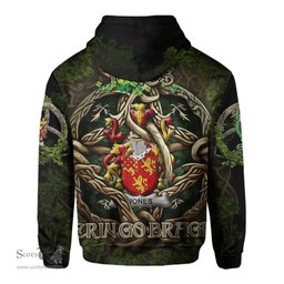 ScotsTee Shop Irish Jones Coat of Arms Irish Hoodie Family Crest Irish Is My Root Hoodie
