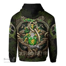 ScotsTee Shop Irish McManus Coat of Arms Irish Hoodie Family Crest Irish Is My Root Hoodie