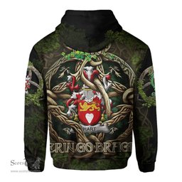 ScotsTee Shop Irish Hart or O Hart Coat of Arms Irish Hoodie Family Crest Irish Is My Root Hoodie