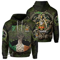 ScotsTee Shop Irish Hill Coat of Arms Irish Hoodie Family Crest Irish Is My Root Hoodie