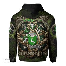ScotsTee Shop Irish McGettigan or Gethin Coat of Arms Irish Hoodie Family Crest Irish Is My Root Hoodie
