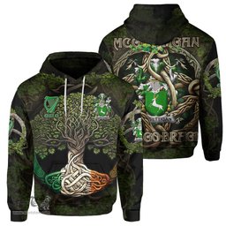 ScotsTee Shop Irish McGettigan or Gethin Coat of Arms Irish Hoodie Family Crest Irish Is My Root Hoodie