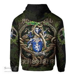 ScotsTee Shop Irish McDowell Coat of Arms Irish Hoodie Family Crest Irish Is My Root Hoodie