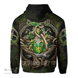 ScotsTee Shop Irish McHugh or MacHugh Coat of Arms Irish Hoodie Family Crest Irish Is My Root Hoodie
