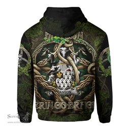 ScotsTee Shop Irish Hanson or O Hanson Coat of Arms Irish Hoodie Family Crest Irish Is My Root Hoodie