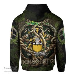 ScotsTee Shop Irish Harvey or Hervey Coat of Arms Irish Hoodie Family Crest Irish Is My Root Hoodie
