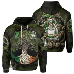 ScotsTee Shop Irish Lennon or O Lennon Coat of Arms Irish Hoodie Family Crest Irish Is My Root Hoodie