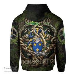 ScotsTee Shop Irish Hilliard Coat of Arms Irish Hoodie Family Crest Irish Is My Root Hoodie