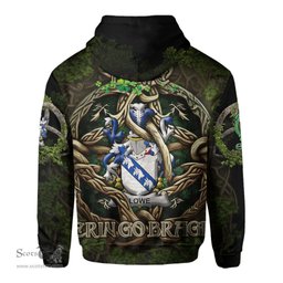 ScotsTee Shop Irish Lowe Coat of Arms Irish Hoodie Family Crest Irish Is My Root Hoodie