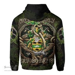 ScotsTee Shop Irish McSweeney Coat of Arms Irish Hoodie Family Crest Irish Is My Root Hoodie