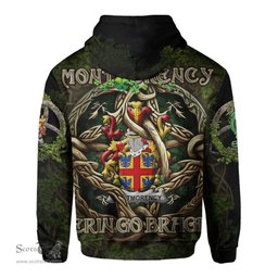 ScotsTee Shop Irish Montmorency Coat of Arms Irish Hoodie Family Crest Irish Is My Root Hoodie