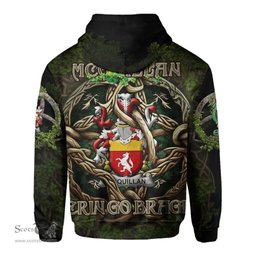 ScotsTee Shop Irish McQuillan Coat of Arms Irish Hoodie Family Crest Irish Is My Root Hoodie