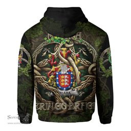 ScotsTee Shop Irish Meara or O Mara Coat of Arms Irish Hoodie Family Crest Irish Is My Root Hoodie