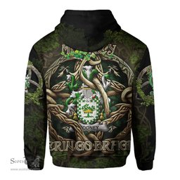 ScotsTee Shop Irish Mooney or O Mooney Coat of Arms Irish Hoodie Family Crest Irish Is My Root Hoodie