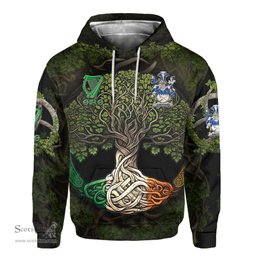ScotsTee Shop Irish Sheppard Coat of Arms Irish Hoodie Family Crest Irish Is My Root Hoodie