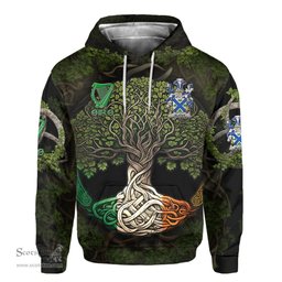 ScotsTee Shop Irish Slater or Slator Coat of Arms Irish Hoodie Family Crest Irish Is My Root Hoodie