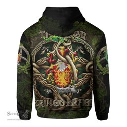 ScotsTee Shop Irish Titmarsh Coat of Arms Irish Hoodie Family Crest Irish Is My Root Hoodie