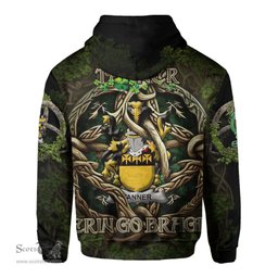 ScotsTee Shop Irish Tanner Coat of Arms Irish Hoodie Family Crest Irish Is My Root Hoodie