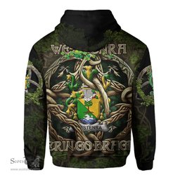 ScotsTee Shop Irish Westenra Coat of Arms Irish Hoodie Family Crest Irish Is My Root Hoodie