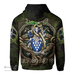 ScotsTee Shop Irish Topping Coat of Arms Irish Hoodie Family Crest Irish Is My Root Hoodie