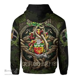 ScotsTee Shop Irish Simpson Coat of Arms Irish Hoodie Family Crest Irish Is My Root Hoodie