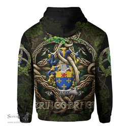 ScotsTee Shop Irish Terry Coat of Arms Irish Hoodie Family Crest Irish Is My Root Hoodie