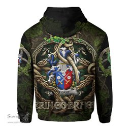 ScotsTee Shop Irish Trant or Trent Coat of Arms Irish Hoodie Family Crest Irish Is My Root Hoodie