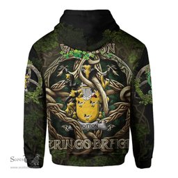 ScotsTee Shop Irish Wotton Coat of Arms Irish Hoodie Family Crest Irish Is My Root Hoodie