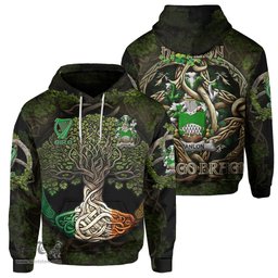 ScotsTee Shop Irish Hanlon or O Hanlon Coat of Arms Irish Hoodie Family Crest Irish Is My Root Hoodie