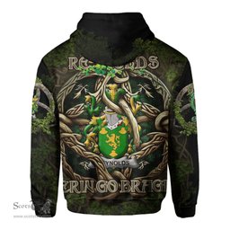 ScotsTee Shop Irish Reynolds or McRannell Coat of Arms Irish Hoodie Family Crest Irish Is My Root Hoodie