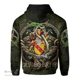 ScotsTee Shop Irish Webb Coat of Arms Irish Hoodie Family Crest Irish Is My Root Hoodie