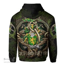 ScotsTee Shop Irish Shane or McShane Coat of Arms Irish Hoodie Family Crest Irish Is My Root Hoodie