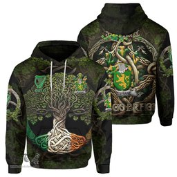 ScotsTee Shop Irish Shane or McShane Coat of Arms Irish Hoodie Family Crest Irish Is My Root Hoodie