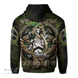 ScotsTee Shop Irish Warburton Coat of Arms Irish Hoodie Family Crest Irish Is My Root Hoodie
