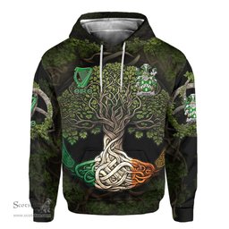 ScotsTee Shop Irish Wynne Coat of Arms Irish Hoodie Family Crest Irish Is My Root Hoodie