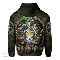 ScotsTee Shop Irish Stone Coat of Arms Irish Hoodie Family Crest Irish Is My Root Hoodie