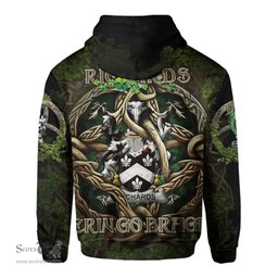 ScotsTee Shop Irish Richards Coat of Arms Irish Hoodie Family Crest Irish Is My Root Hoodie