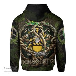 ScotsTee Shop Irish Wogan Coat of Arms Irish Hoodie Family Crest Irish Is My Root Hoodie