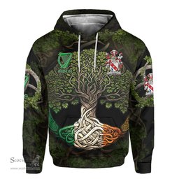 ScotsTee Shop Irish Todd or Tod Coat of Arms Irish Hoodie Family Crest Irish Is My Root Hoodie