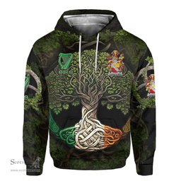ScotsTee Shop Irish Pennefather Coat of Arms Irish Hoodie Family Crest Irish Is My Root Hoodie