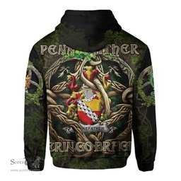 ScotsTee Shop Irish Pennefather Coat of Arms Irish Hoodie Family Crest Irish Is My Root Hoodie