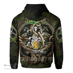 ScotsTee Shop Irish Trevor Coat of Arms Irish Hoodie Family Crest Irish Is My Root Hoodie