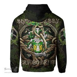 ScotsTee Shop Irish Shaughnessy or O Shaughnessy Coat of Arms Irish Hoodie Family Crest Irish Is My Root Hoodie