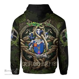 ScotsTee Shop Irish Turnly or Turnley Coat of Arms Irish Hoodie Family Crest Irish Is My Root Hoodie