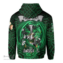 ScotsTee Shop Irish Lowry or Lavery Coat of Arms Irish Hoodie Family Crest Green Dragon Of Ireland Hoodie