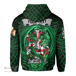 ScotsTee Shop Irish Kirby or O Kirby Coat of Arms Irish Hoodie Family Crest Green Dragon Of Ireland Hoodie