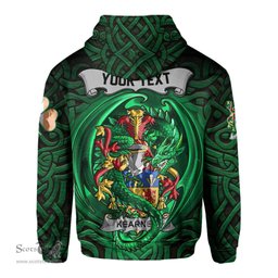 ScotsTee Shop Irish Kearney or O Kearney Coat of Arms Irish Hoodie Family Crest Green Dragon Of Ireland Hoodie
