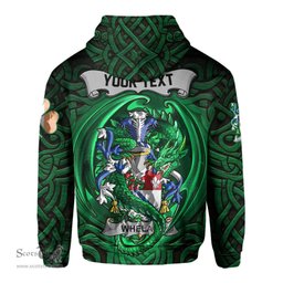 ScotsTee Shop Irish Whelan Coat of Arms Irish Hoodie Family Crest Green Dragon Of Ireland Hoodie