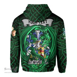 ScotsTee Shop Irish Neill or McNeill Coat of Arms Irish Hoodie Family Crest Green Dragon Of Ireland Hoodie